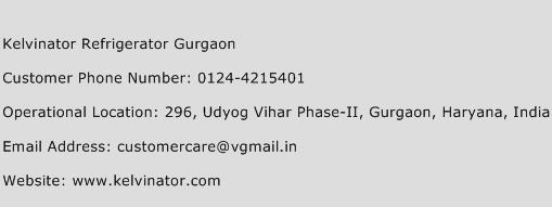 Kelvinator Refrigerator Gurgaon Phone Number Customer Service