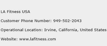 LA Fitness USA Phone Number Customer Service