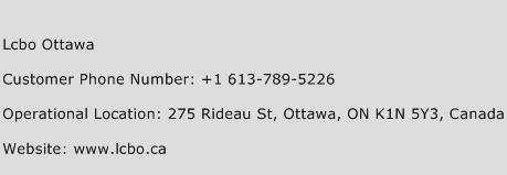 Lcbo Ottawa Phone Number Customer Service