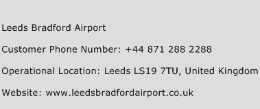 Leeds Bradford Airport Phone Number Customer Service