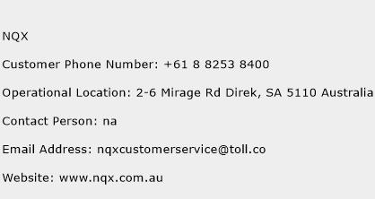NQX Phone Number Customer Service