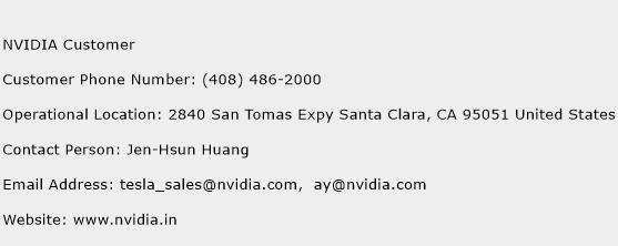 NVIDIA Customer Phone Number Customer Service