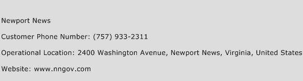 Newport News Phone Number Customer Service
