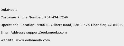 OolaMoola Phone Number Customer Service