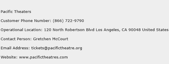 Pacific Theaters Phone Number Customer Service