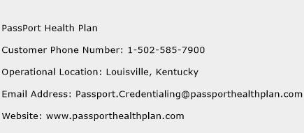 PassPort Health Plan Phone Number Customer Service