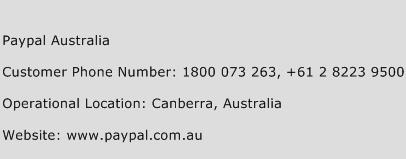 Paypal Australia Phone Number Customer Service
