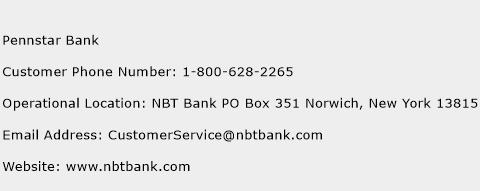 Pennstar Bank Phone Number Customer Service