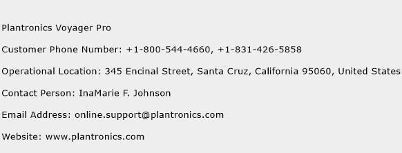 Plantronics Voyager Pro Phone Number Customer Service
