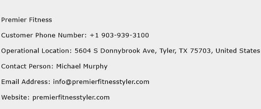 Premier Fitness Phone Number Customer Service