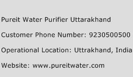 Pureit Water Purifier Uttarakhand Phone Number Customer Service