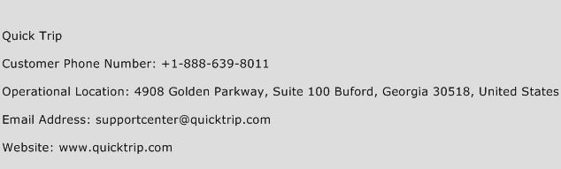 Quick Trip Phone Number Customer Service
