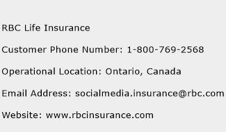 RBC Life Insurance Phone Number Customer Service
