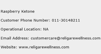 Raspberry Ketone Phone Number Customer Service