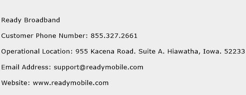 Ready Broadband Phone Number Customer Service