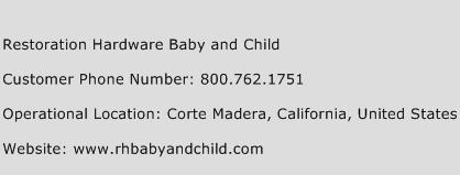 Restoration Hardware Baby and Child Phone Number Customer Service