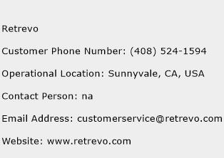 Retrevo Phone Number Customer Service