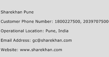 Sharekhan Pune Phone Number Customer Service