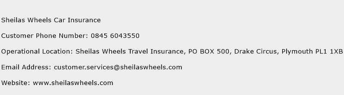 Sheilas Wheels Car Insurance Phone Number Customer Service
