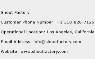 Shout Factory Phone Number Customer Service