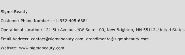 Sigma Beauty Phone Number Customer Service
