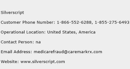 Silverscript Phone Number Customer Service