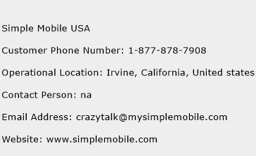 Simple Mobile USA Phone Number Customer Service