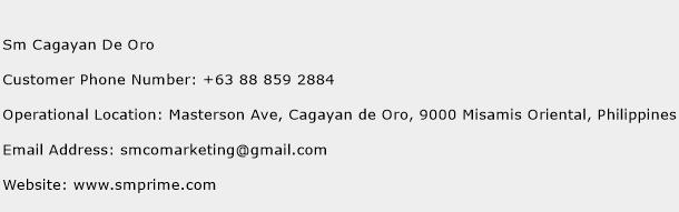 Sm Cagayan De Oro Phone Number Customer Service