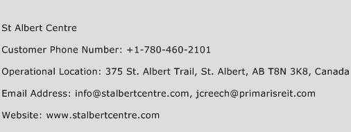 St Albert Centre Phone Number Customer Service
