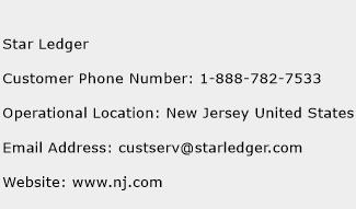 Star Ledger Phone Number Customer Service