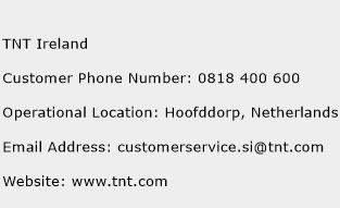 TNT Ireland Phone Number Customer Service