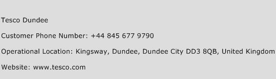 Tesco Dundee Phone Number Customer Service