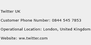 Twitter UK Phone Number Customer Service