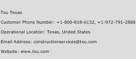 Txu Texas Phone Number Customer Service