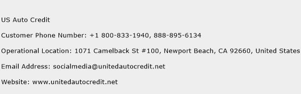 US Auto Credit Phone Number Customer Service