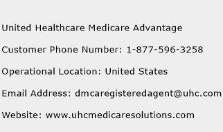 United Healthcare Medicare Advantage Phone Number Customer Service