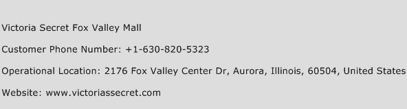 Victoria Secret Fox Valley Mall Phone Number Customer Service