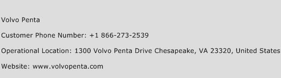Volvo Penta Phone Number Customer Service