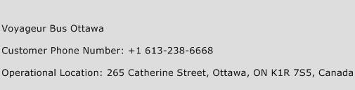 Voyageur Bus Ottawa Phone Number Customer Service