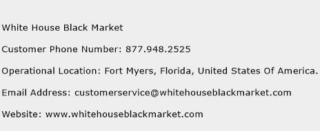 White House Black Market Phone Number Customer Service
