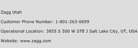 Zagg Utah Phone Number Customer Service